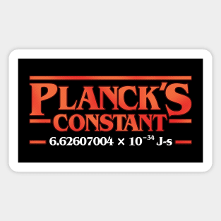 Planck's Constant Sticker